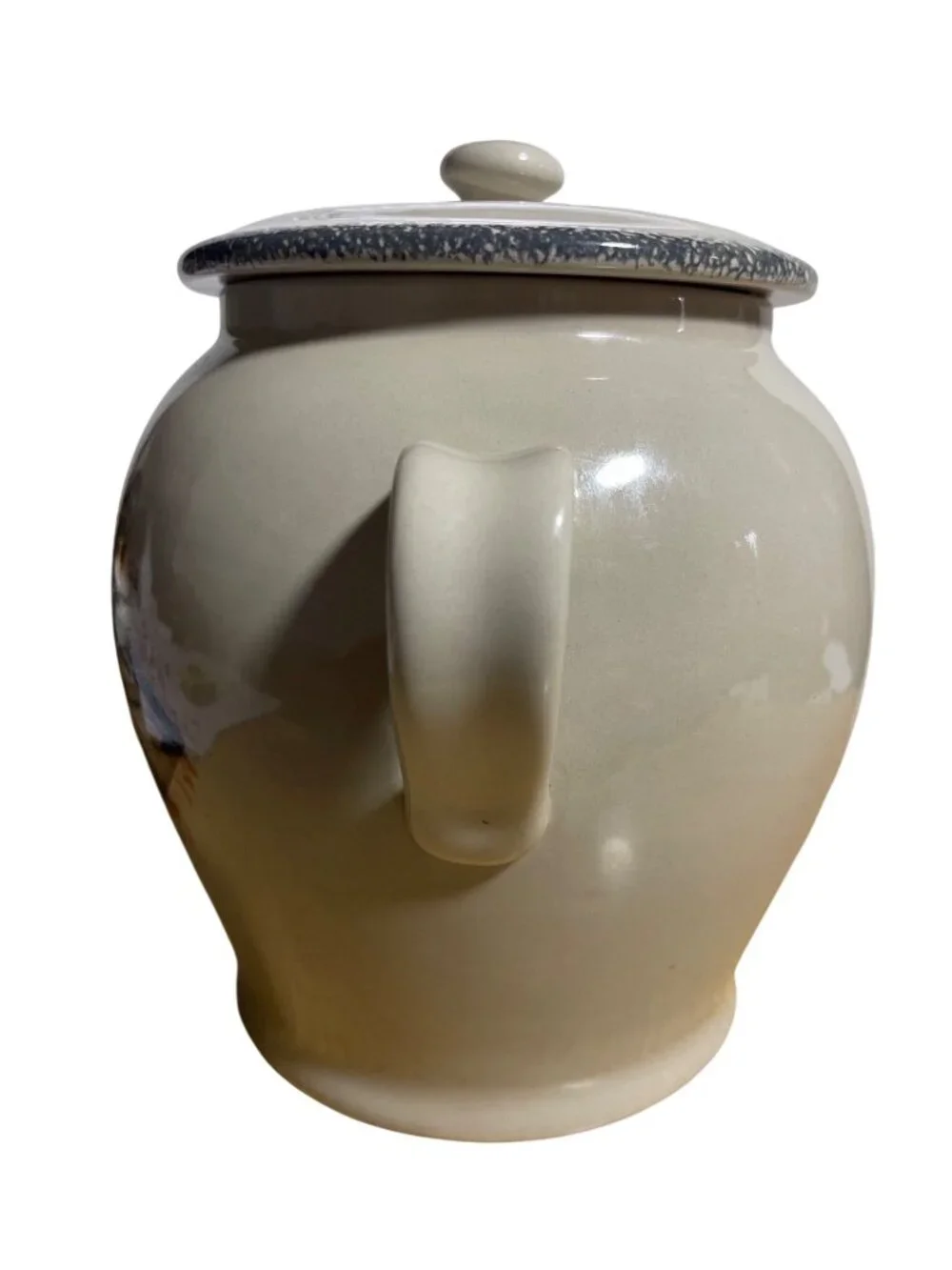 Home & Garden Party Northwoods Collection Canister & Lid Stoneware Cookie JarVTG